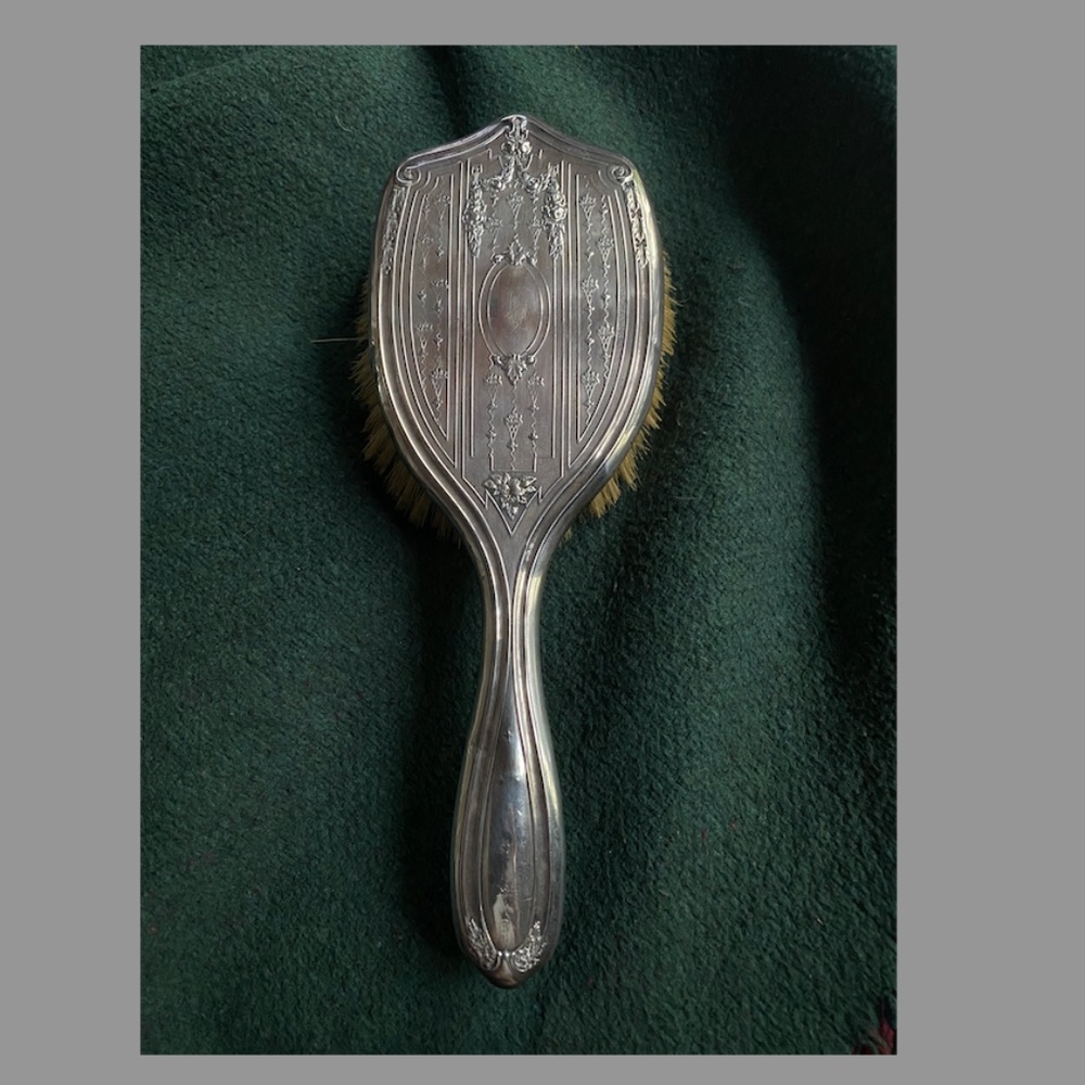 Antique Sterling Silver Hair Brush